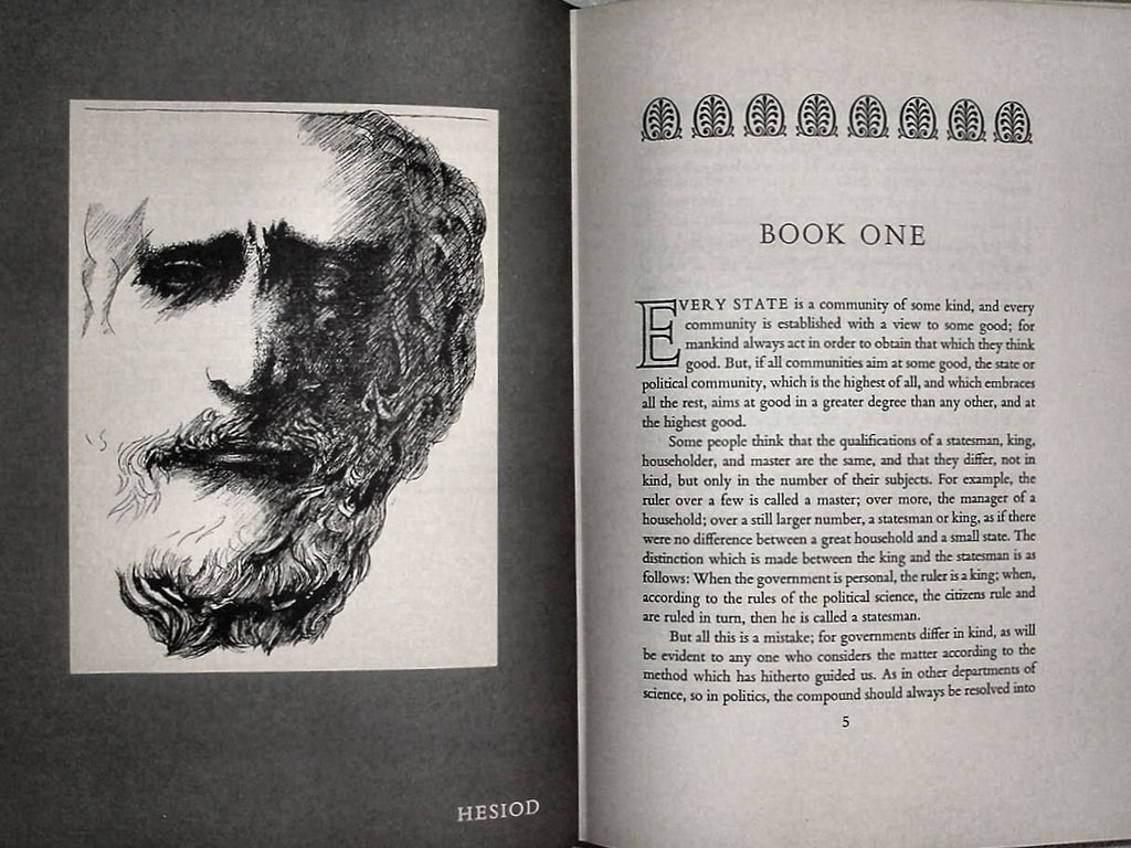 POLITICS & POETICS by Aristotle Easton Press Leather As New 1979