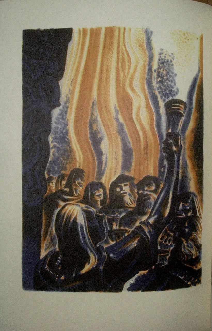 BEOWULF illustrated by Lynd Ward Easton Press As New 2004