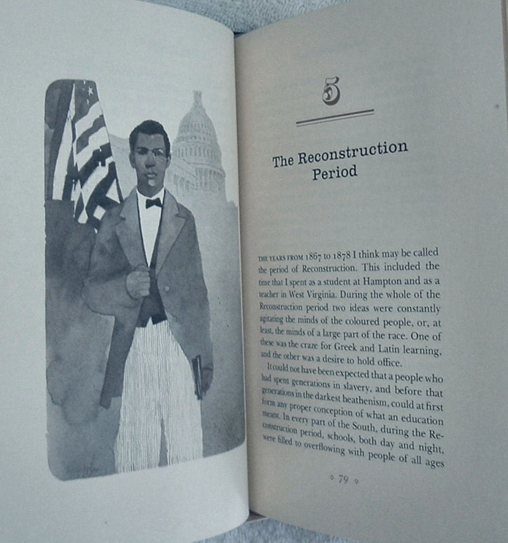 UP FROM SLAVERY by Booker T. Washington Franklin Library Full Leather 1977