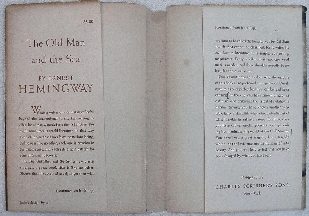 The OLD MAN And The SEA by Ernest Hemingway First Edition 1952