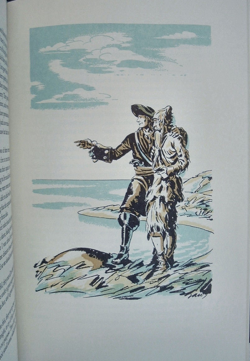 ROBINSON CRUSOE by Daniel Defoe Easton Press Genuine Leather As New 1976