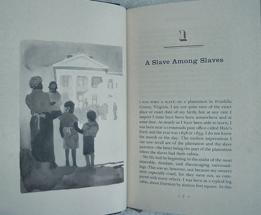 UP FROM SLAVERY by Booker T. Washington Franklin Library Full Leather 1977