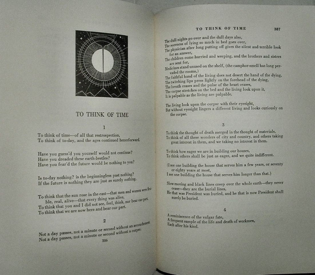 LEAVES OF GRASS by Walt Whitman Easton Press Full Leather Edition 1977