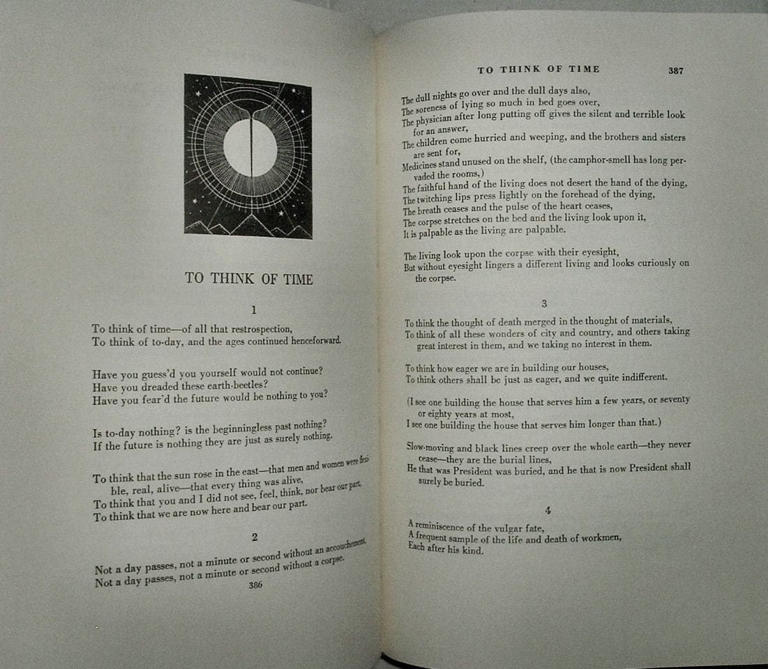 LEAVES OF GRASS by Walt Whitman Easton Press Full Leather Edition 1977