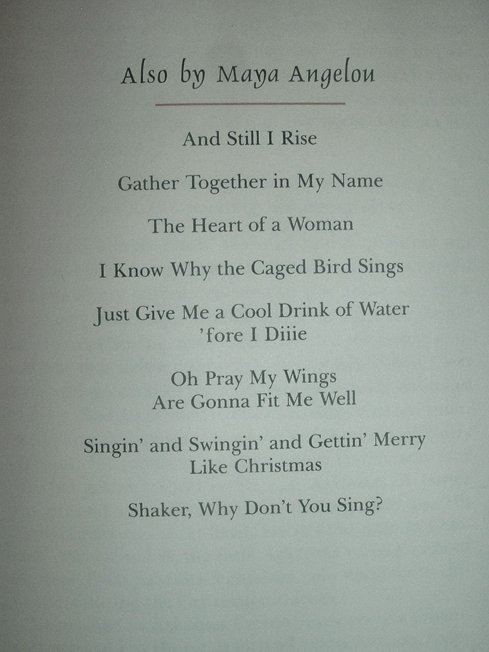 All Gods Children Need Traveling Shoes by Maya Angelou Signed by Author First Edition