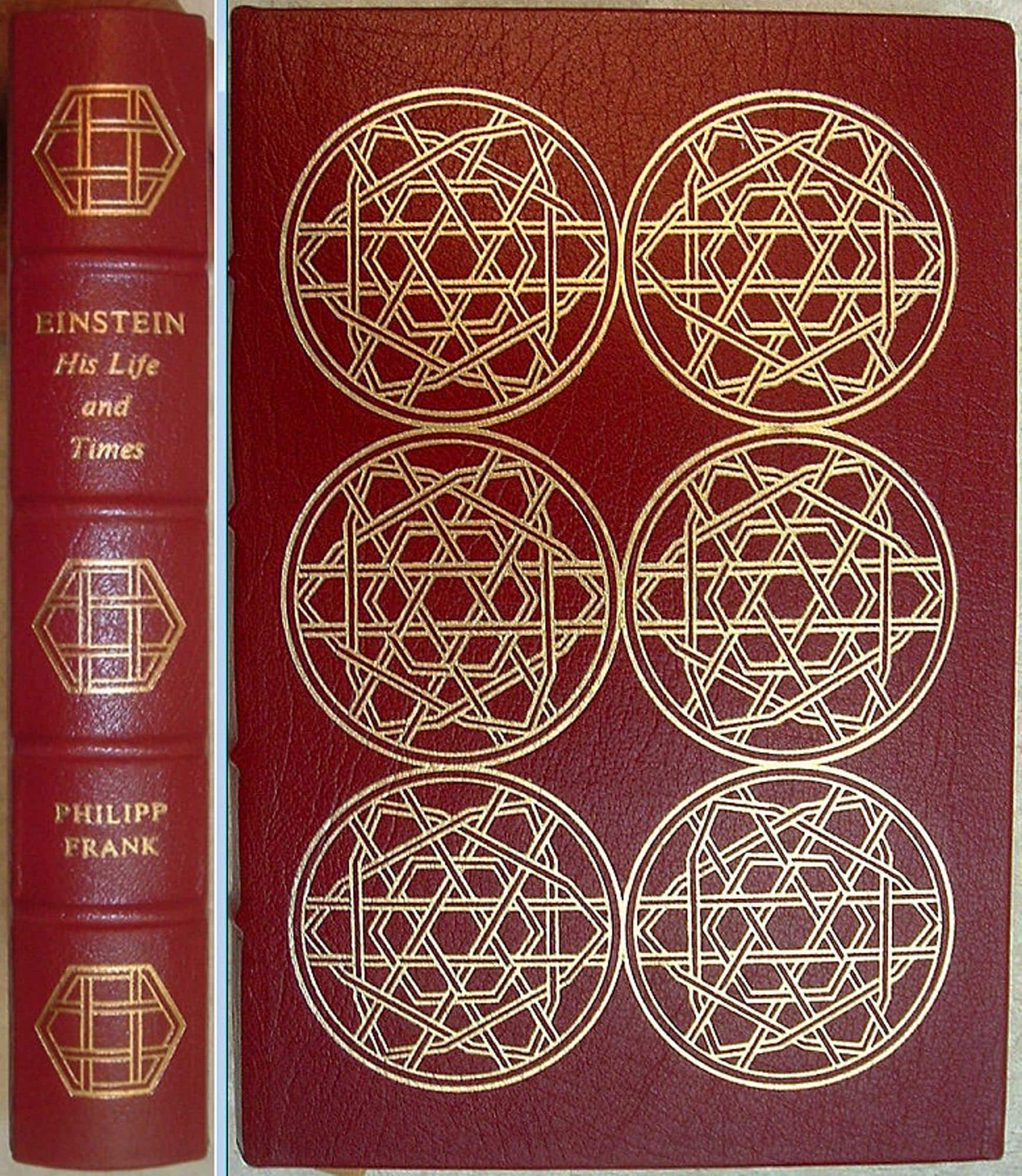 EINSTEIN His Life and Times by Philipp Frank Easton Press Leather 1988