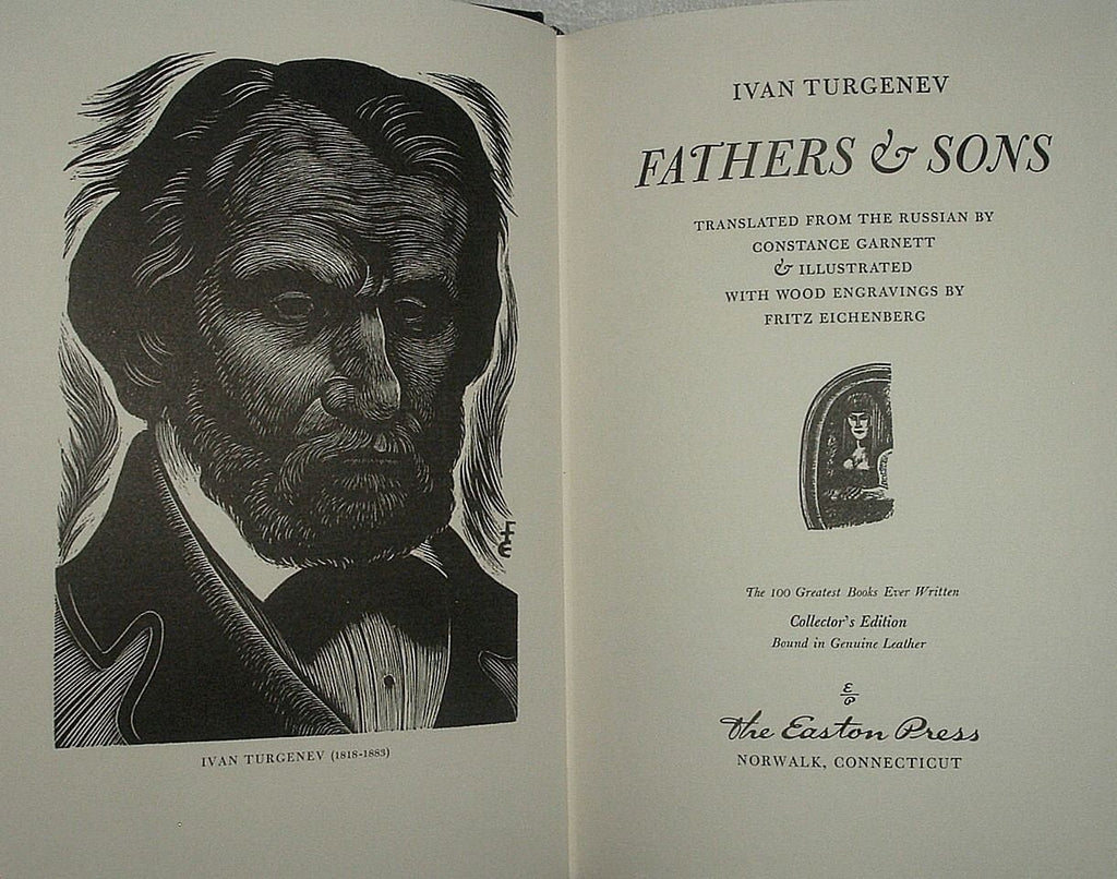Fathers and Sons: Ivan Turgenev, Easton Press Leather Bound Edition