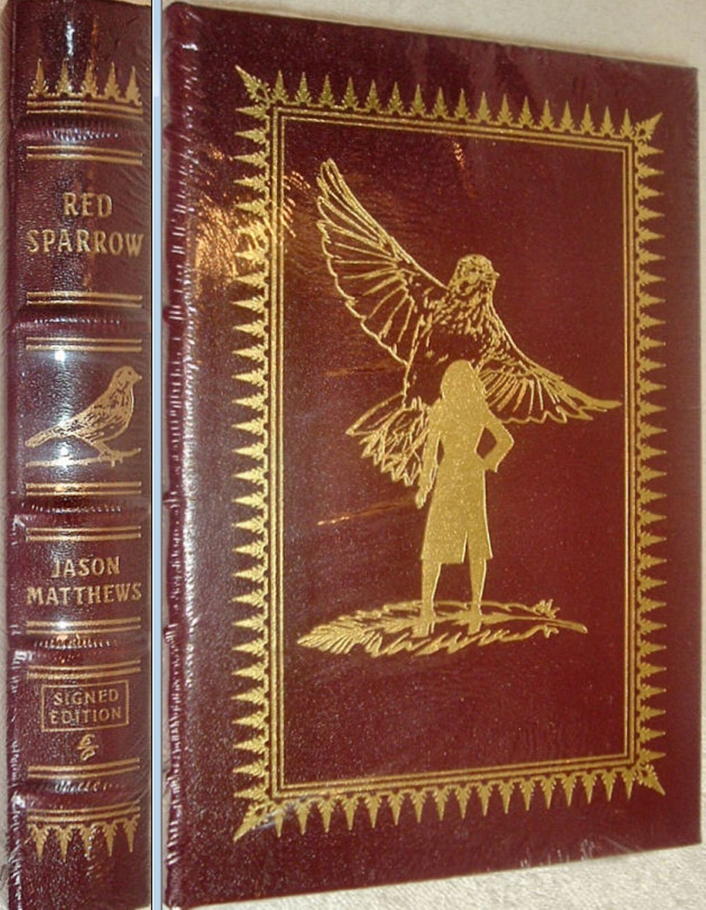 RED SPARROW by Jason Matthews Easton Press Genuine Leather Signed New Sealed