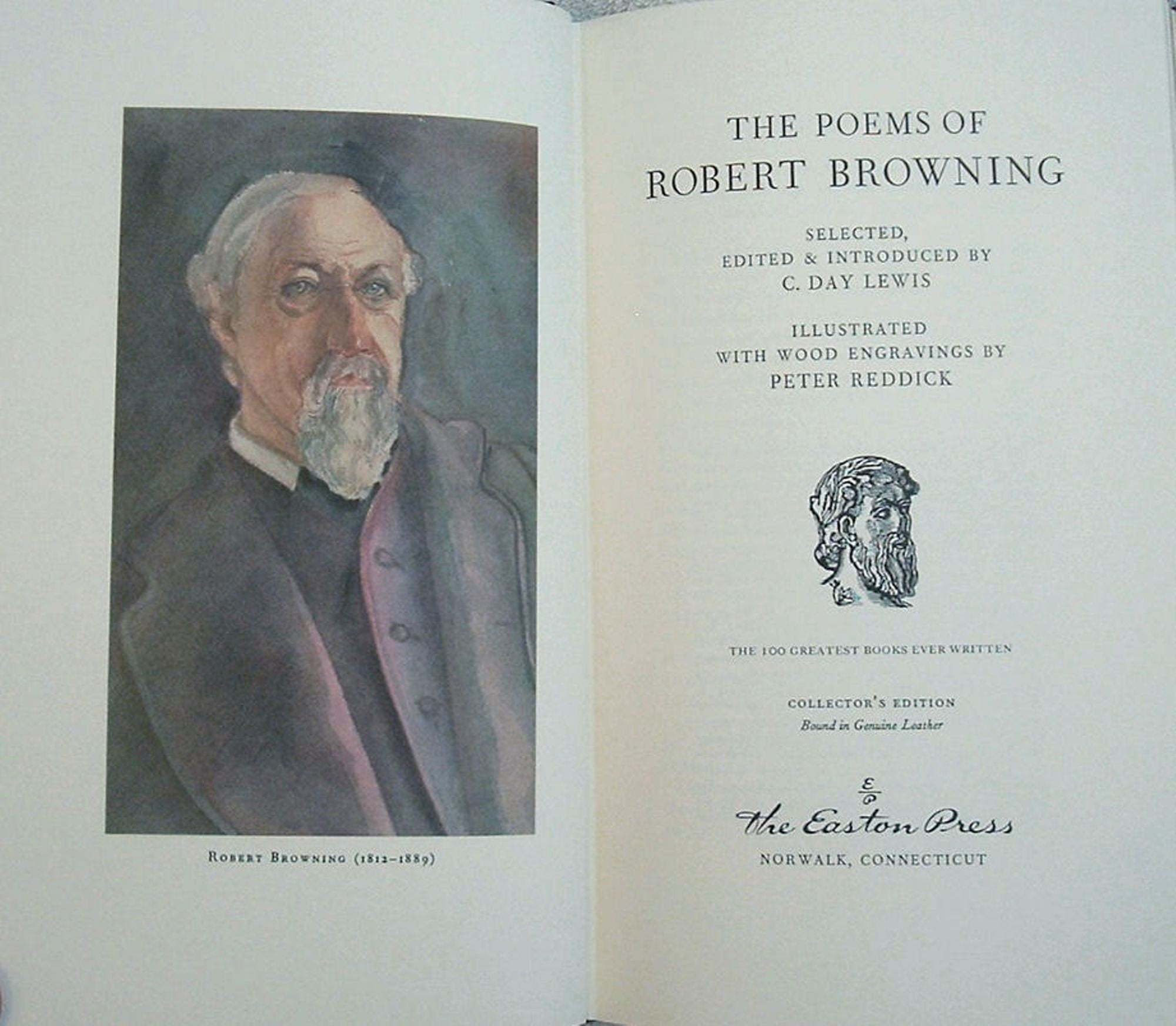 The POEMS of ROBERT BROWNING Easton Press Leather As New 1979