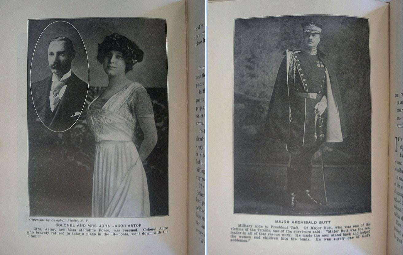 The SINKING Of The TITANIC First Hand Accounts by Survivors First Edition 1912