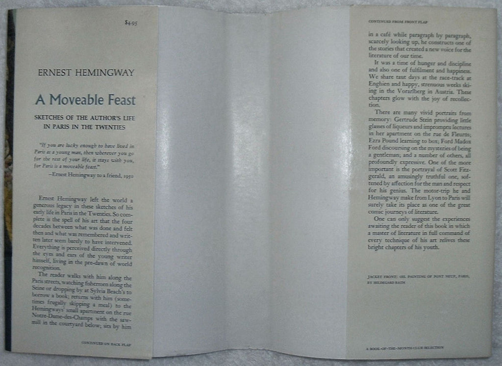 A MOVEABLE FEAST - Ernest Hemingway First Edition A-3.64[H] 1964