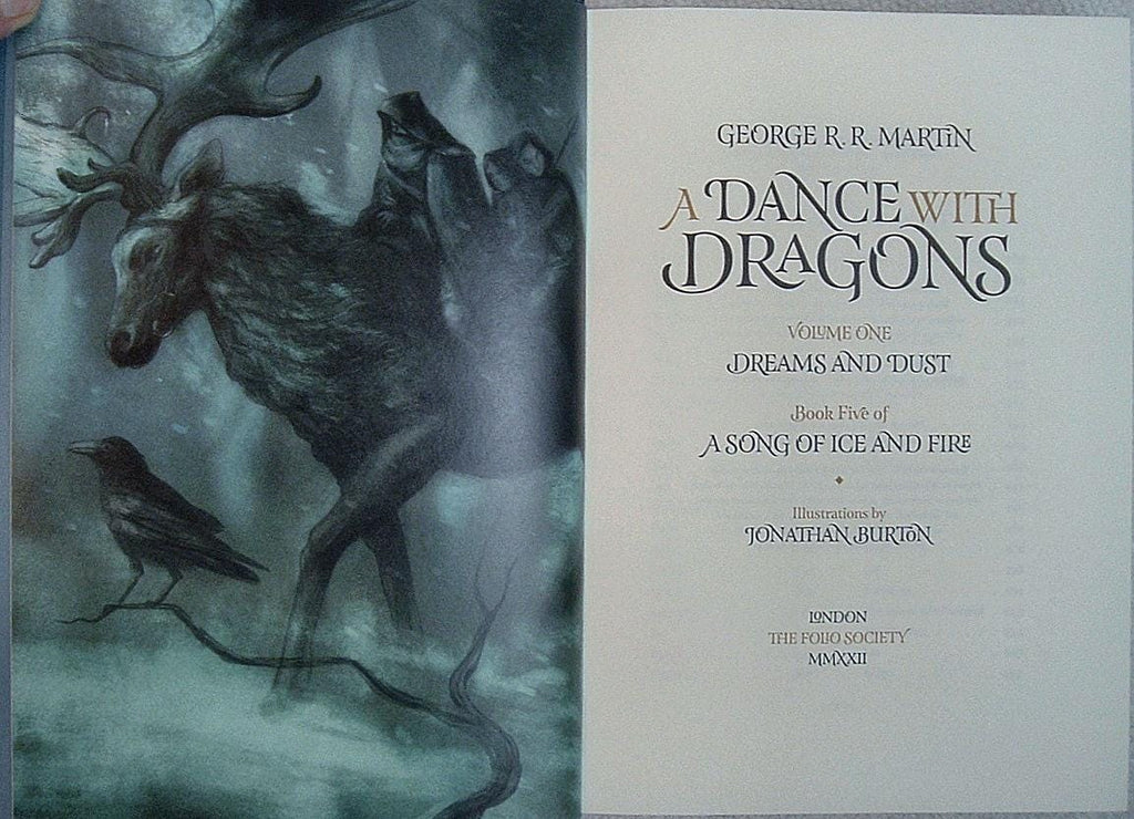 A Dance With Dragons by George R.R. Martin Folio Society Illustrated 2 Volume Set