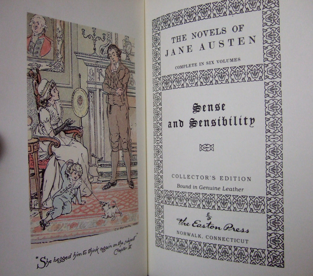 SENSE AND SENSIBILITY by Jane Austen Easton Press Leather Brand New 1996