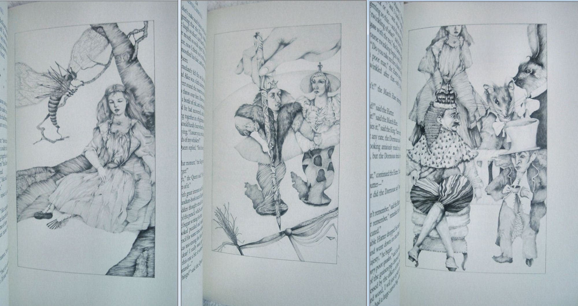 ALICE'S Adventure In WONDERLAND and THROUGH the Looking Glass Franklin Library 1983
