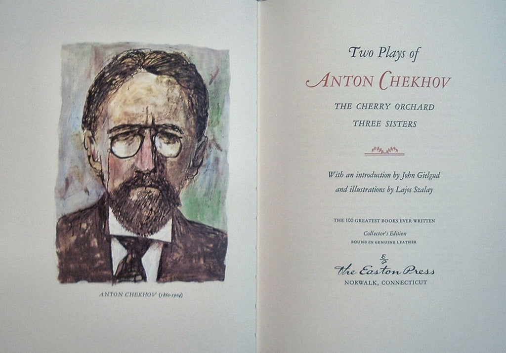 TWO PLAYS of Anton Chekhov Cherry Orchard & Three Sisters Easton Press 1977