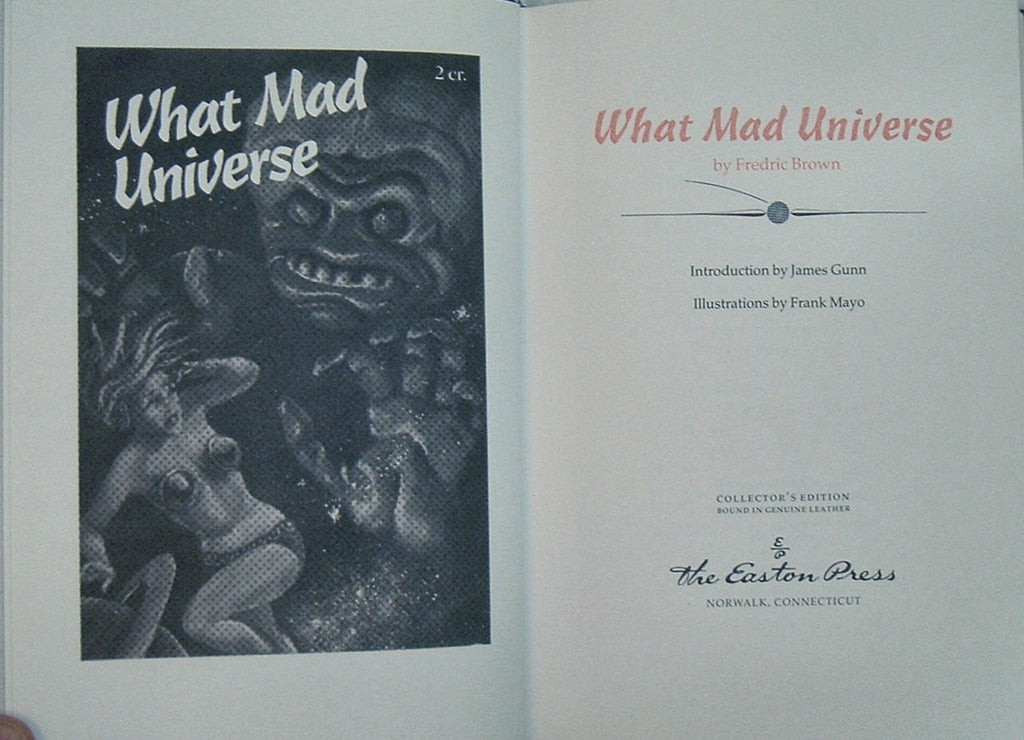 WHAT MAD UNIVERSE by Fredric Brown Boccaccio Easton Press Leather 1986