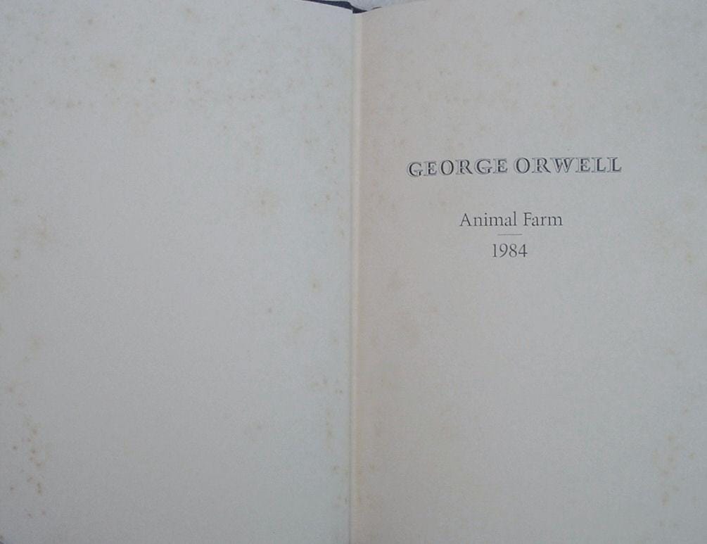 Animal Farm & 1984 by George Orwell Franklin Library Leather Illus Limited Edition 1978