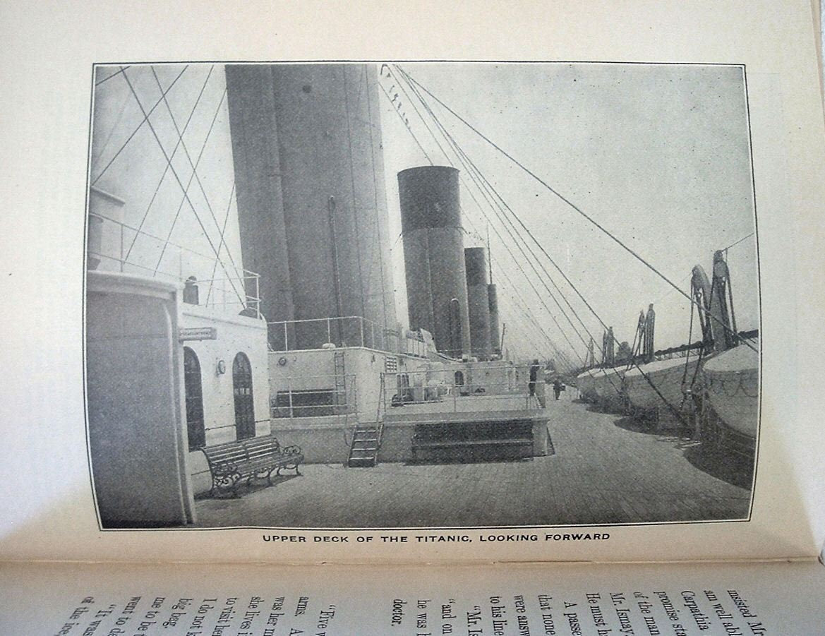 The SINKING Of The TITANIC First Hand Accounts by Survivors First Edition 1912