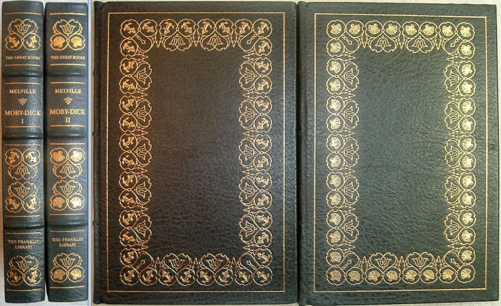 MOBY DICK by Herman Melville Franklin Library Leather 2 Volume Set 1980