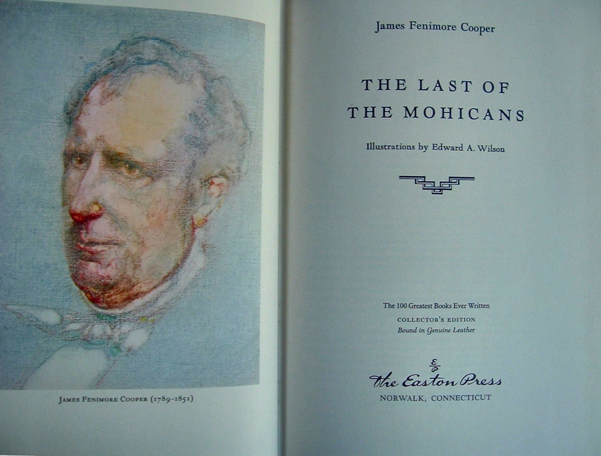 The LAST Of The MOHICANS by James Fenimore Cooper Easton Press Leather 1979