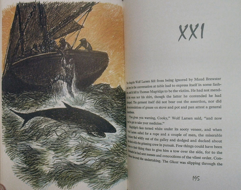 THE SEA-WOLF by Jack London Easton Press Genuine Leather As New 1979