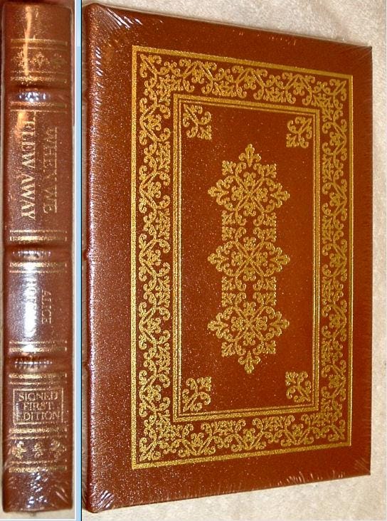 When We Flew Away by Alice Hoffman Easton Press Leather Signed First Edition 2024