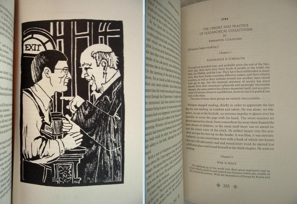 Animal Farm & 1984 by George Orwell Franklin Library Leather Illus Limited Edition 1978