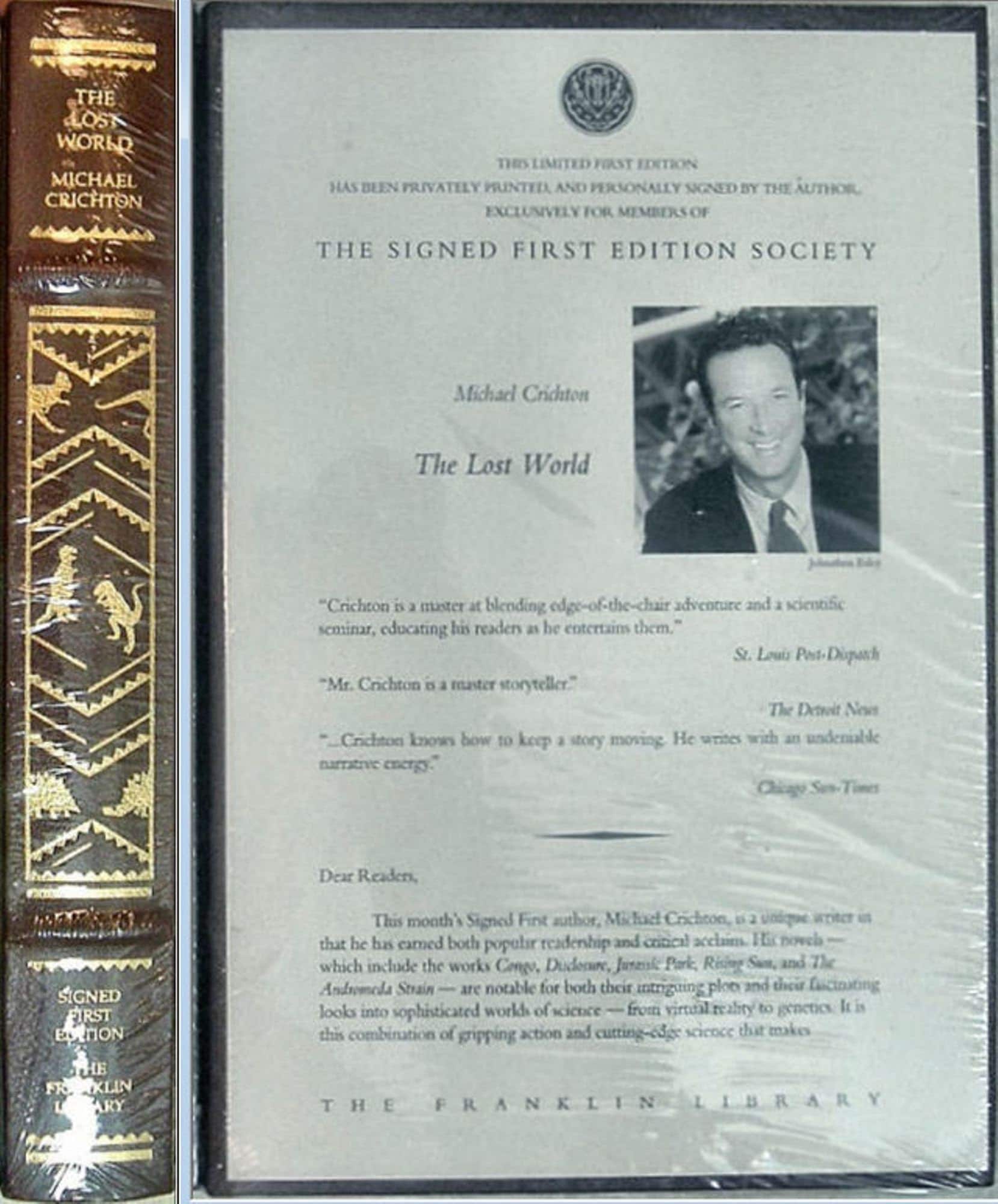 The Lost World: Signed First Edition, Franklin Library Leatherbound