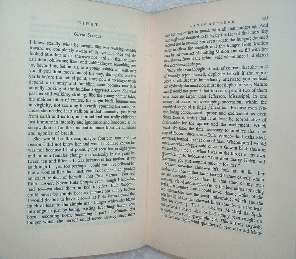 THE TOWN by William Faulkner A Random House Book Stated First Edition 1957