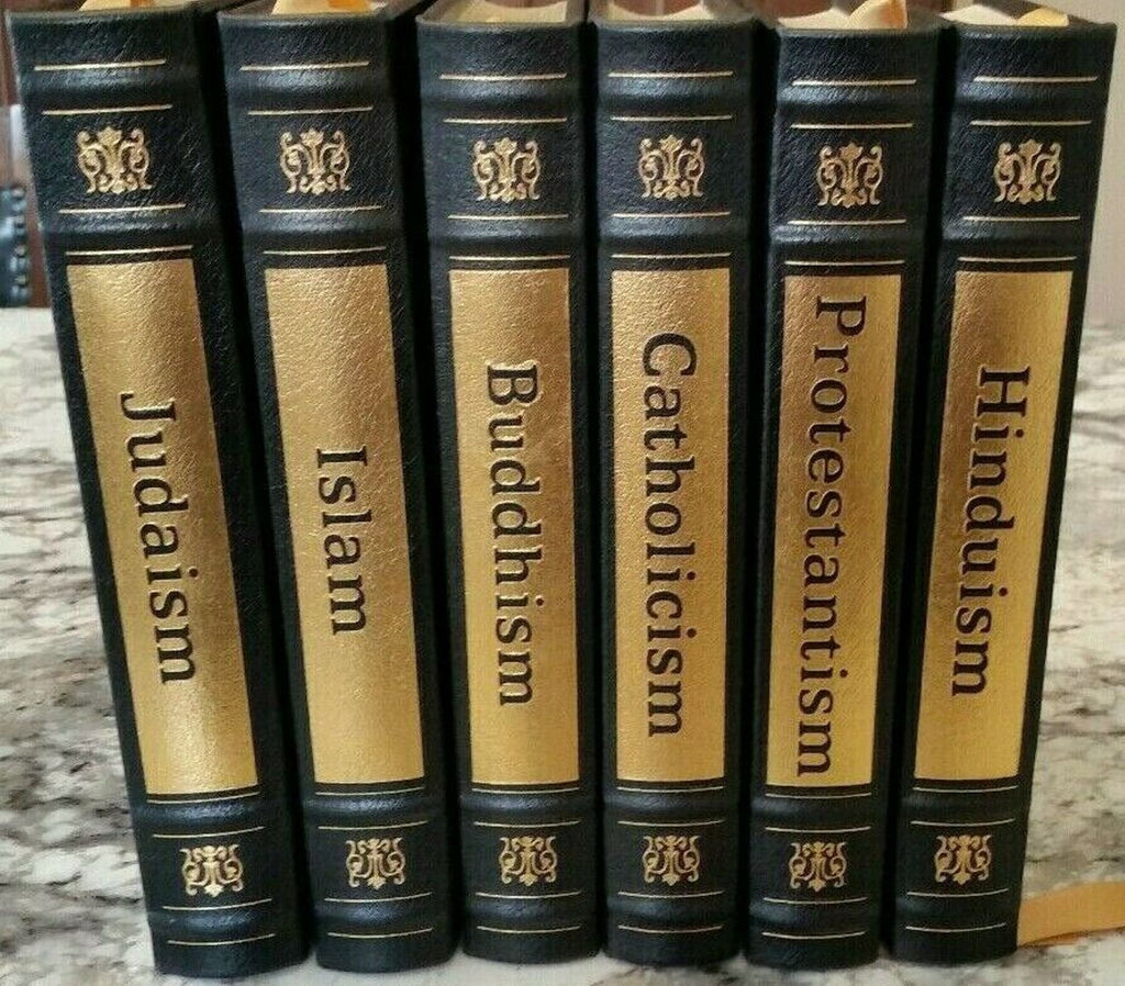 The WORLD'S GREAT RELIGIONS 6 Volume Set by Easton Press Full Leather As New 1994